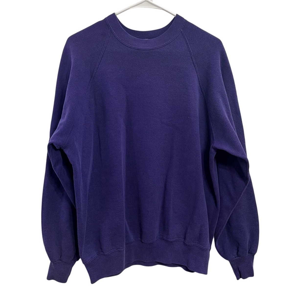 Vintage 90s Purple Jerzees Blank Crewneck Sweatshirt Size Xl Made In The Usa